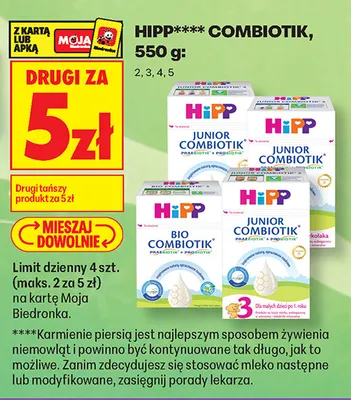 Mleko HiPP Combiotik 2 promocja w Biedronka