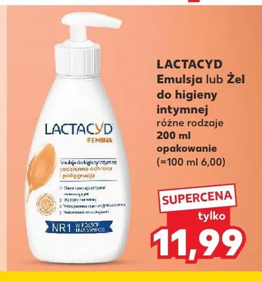Emulsja do higieny intymnej Lactacyd promocja w Kaufland
