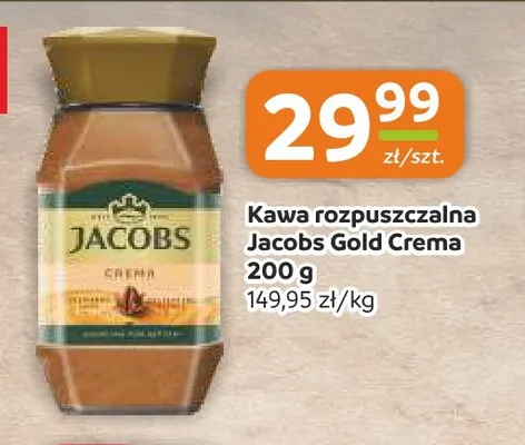 Kawa rozpuszczalna Jacobs Gold Crema promocja w Społem Częstochowa