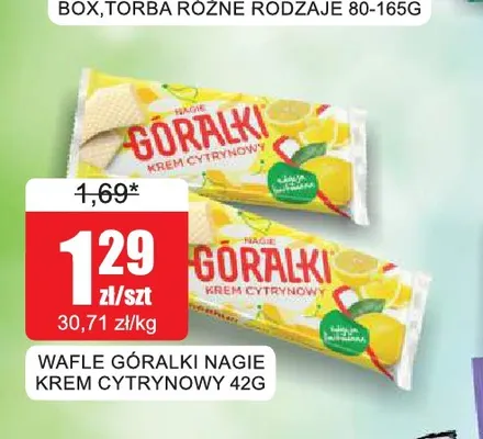 Wafle Góralki Nagie krem cytrynowy promocja w Bingo