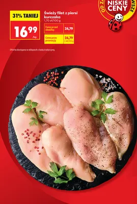 Świeży filet z piersi kurczaka promocja w Biedronka