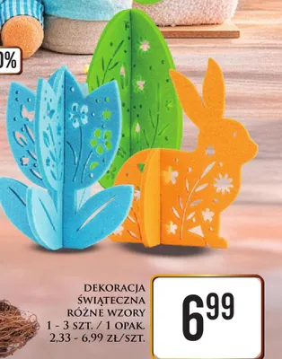 Dekoracja świąteczna różne wzory promocja w Dino