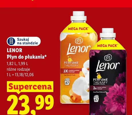 Płyn do płukania Perfume Therapy Gold Orchid & Vanilla Lenor promocja w Lidl