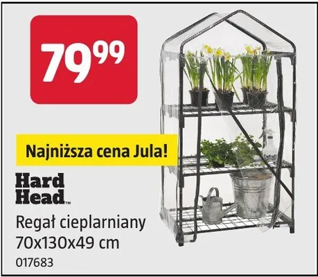 Regał cieplarniany 70x130x49cm promocja w Jula