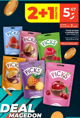 Orzechy lub owoce w czekoladzie różne rodzaje promocja w Dealz