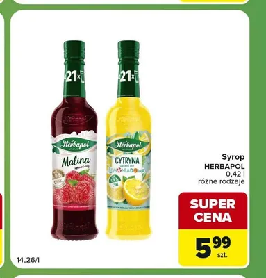 Syrop Herbapol Malina promocja w Carrefour Express