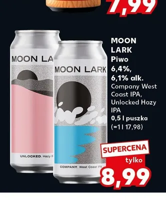 Piwo Moon Lark promocja w Kaufland