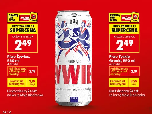 Piwo Żywiec promocja w Biedronka