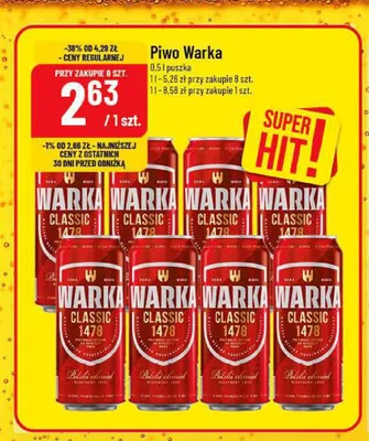 Piwo Warka Classic promocja w POLOmarket