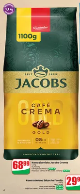 Kawa ziarnista Jacobs Crema promocja w Dino