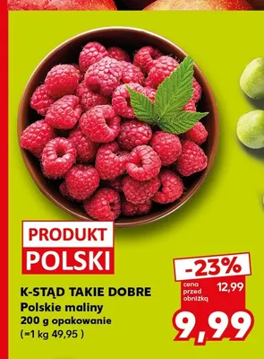 Maliny polskie K-Stąd Takie Dobre promocja w Kaufland