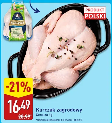 Kurczak zagrodowy promocja w Aldi
