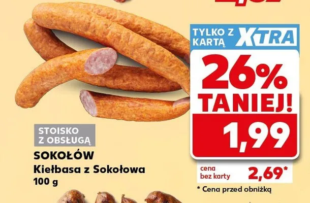 Kiełbasa z Sokołowa Sokołów promocja w Kaufland