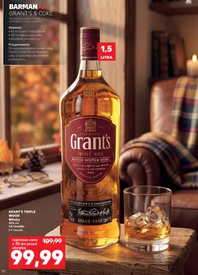 Whisky Grant's Triple Wood promocja w Kaufland