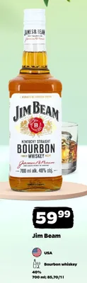 Bourbon whiskey Jim Beam 40% USA promocja w Netto