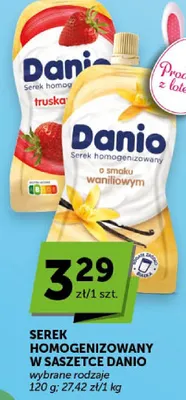 Serek homogenizowany w saszetce truskawka promocja w ABC