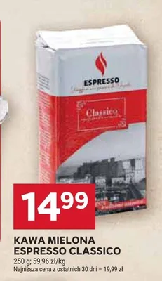 Kawa mielona Espresso Classico promocja w Stokrotka