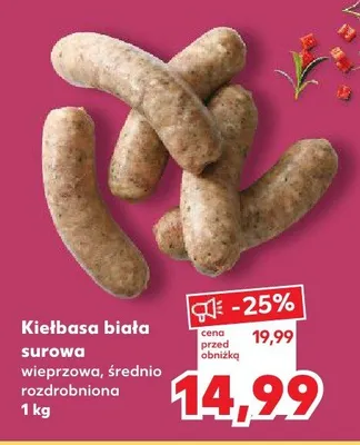 Kiełbasa biała surowa promocja w Kaufland
