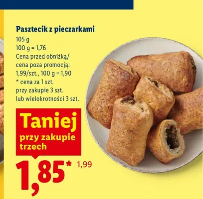 Pasztecik z pieczarkami promocja w Lidl