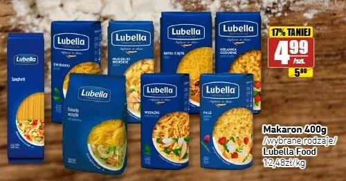 Makaron nitki cięte Lubella promocja w API Market