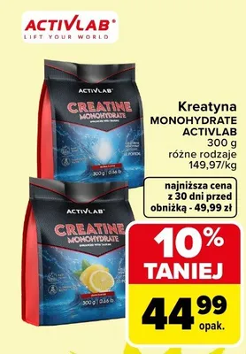 Kreatyna Monohydrate promocja w Carrefour Market
