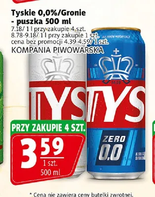 Piwo bezalkoholowe Tyskie promocja w Prim Market