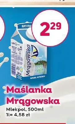 Maślanka Mrągowska Mlekpol promocja w Bliski