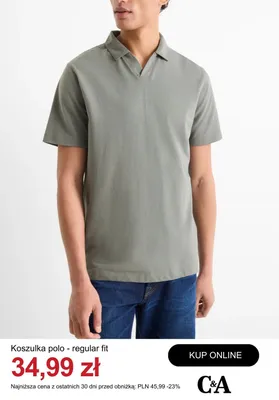 Koszulka polo C&A regular fit promocja w C&A