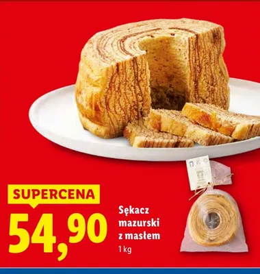 Sękacz mazurski z masłem promocja w Lidl
