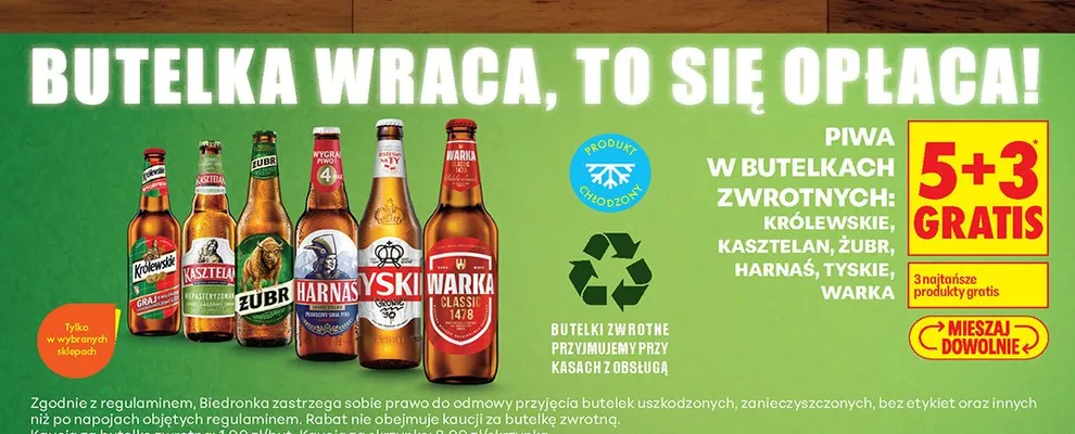 Piwo Koźlak promocja w Biedronka