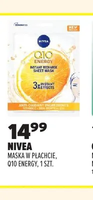 Maska w płachcie Nivea Q10 Energy promocja w Drogerie Natura