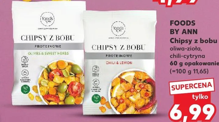 Chipsy z bobu FOODS BY ANN chili-cytryna promocja w Kaufland