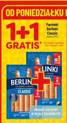Parówki Berlinki Classic Animex promocja w POLOmarket