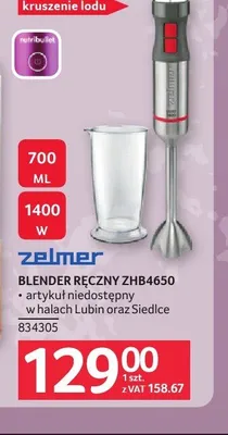 Blender ręczny Zelmer ZHB4650 promocja w Selgros