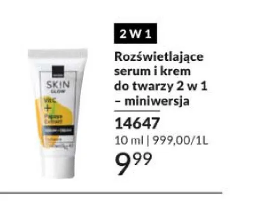 Rozświetlające serum i krem do twarzy 2 w 1 - miniwersja SKIN GLOW 14647 promocja w AVON
