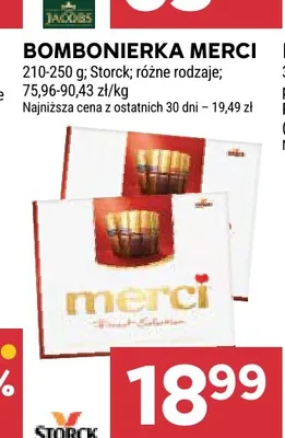 Bombonierka Merci promocja w Stokrotka