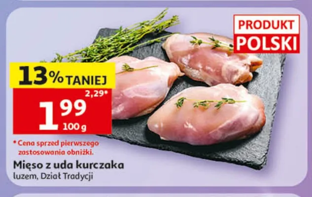 Mięso z uda kurczaka promocja w Auchan