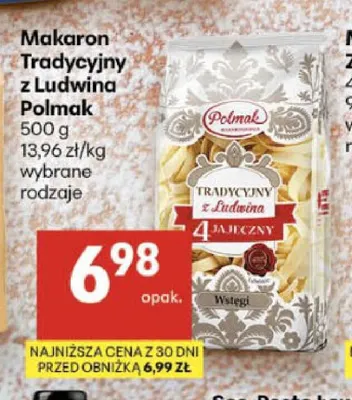 Makaron Tradycyjny z Ludwina Polmak promocja w Delikatesy Centrum