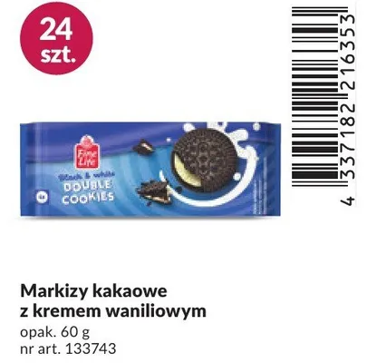 Ciastka markizy kakaowe z kremem waniliowym promocja w Makro