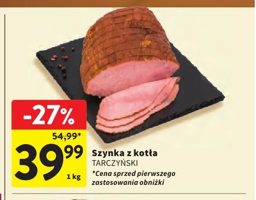 Szynka z kotła Tarczyński promocja w Intermarche