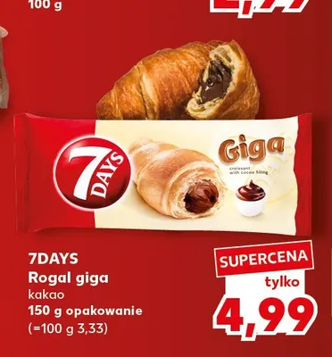 Rogal giga kakao 7Days promocja w Kaufland