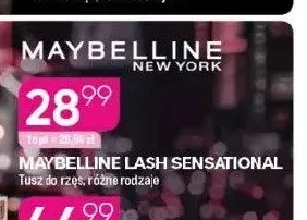 Tusz do rzęs Maybelline Lash Sensational promocja w Drogerie Koliber