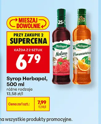 Syrop Herbapol pomarańcza promocja w Biedronka