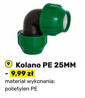 Kolano PE 25MM promocja w Bricomarche