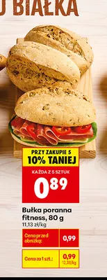 Bułka poranna fitness promocja w Biedronka