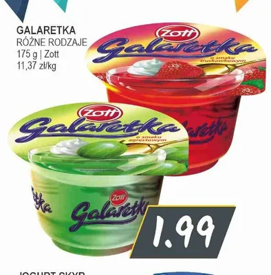 Galaretka Zott o smaku agrestowym promocja w Słoneczko