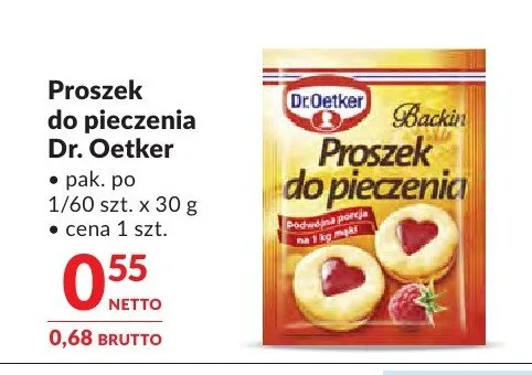 Proszek do pieczenia Dr. Oetker promocja w Makro
