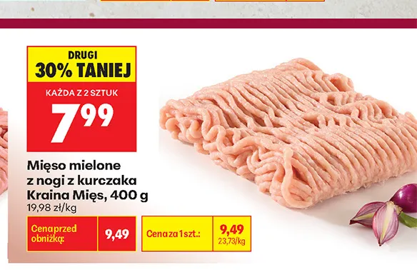 Mięso mielone z nogi z kurczaka Kraina Mięs promocja w Biedronka