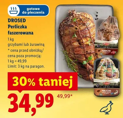 Perliczka faszerowana grzybami lub żurawiną promocja w Lidl