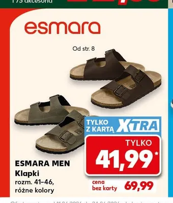Klapki męskie Esmara Men promocja w Kaufland